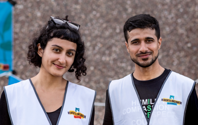 Vrijwilligers van Startpunt in gesprek en ondersteuning in Brussel